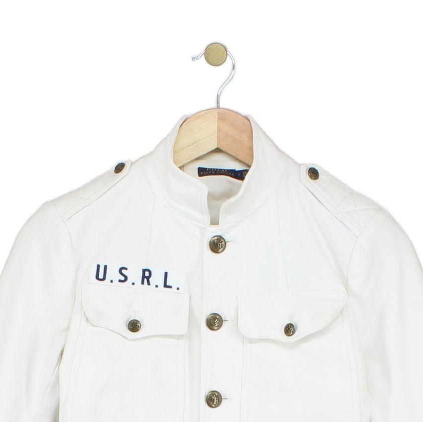 Womens Blazer Jacket Classic Military Stretch