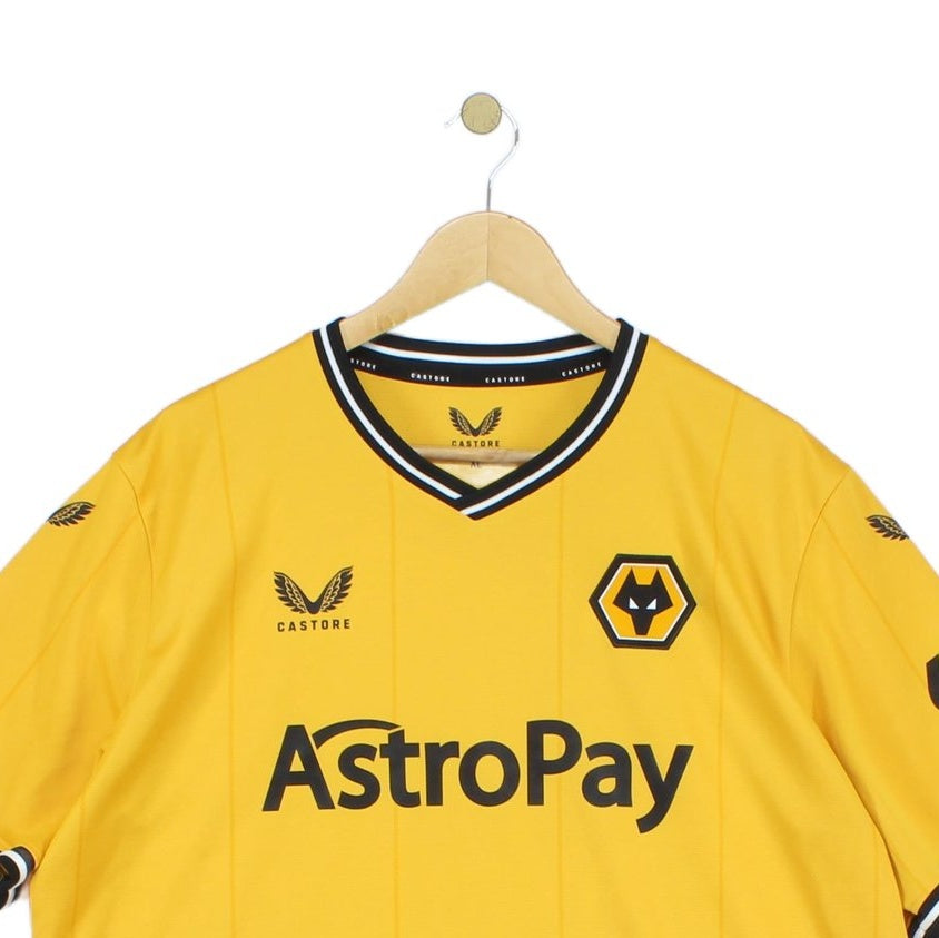 Mens Wolverhampton Wanderers 2023-24 Football Shirt Home Jersey