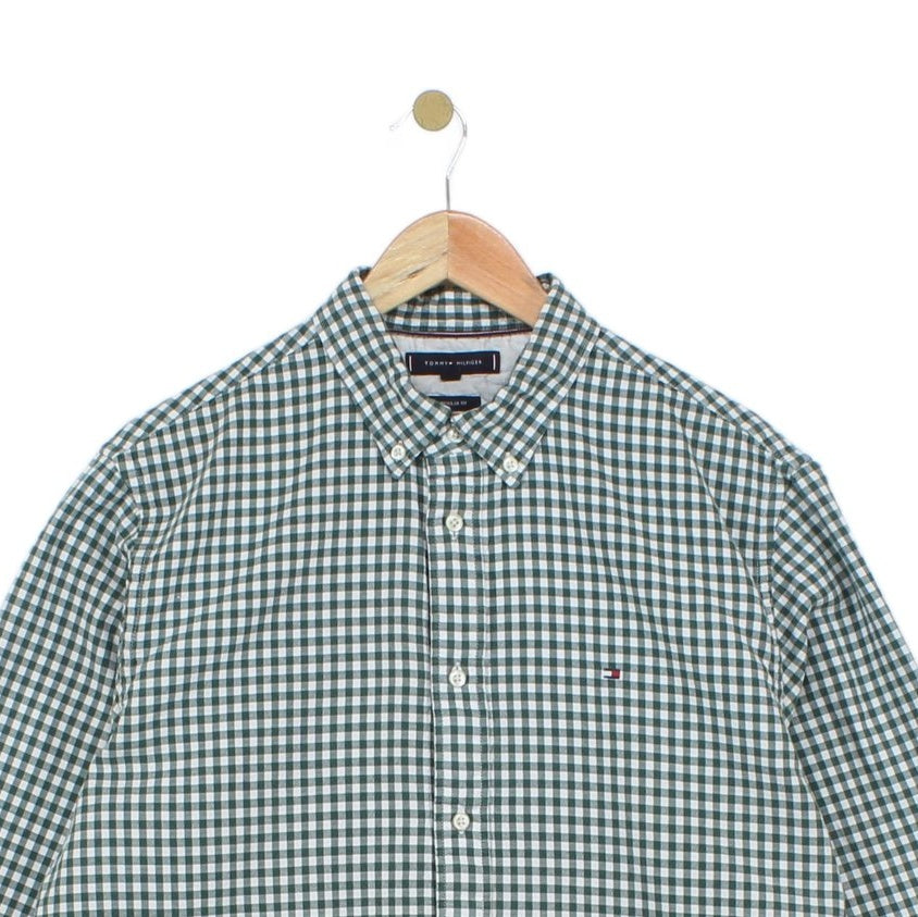 Mens Plaid Shirt Button Up Long Sleeve
