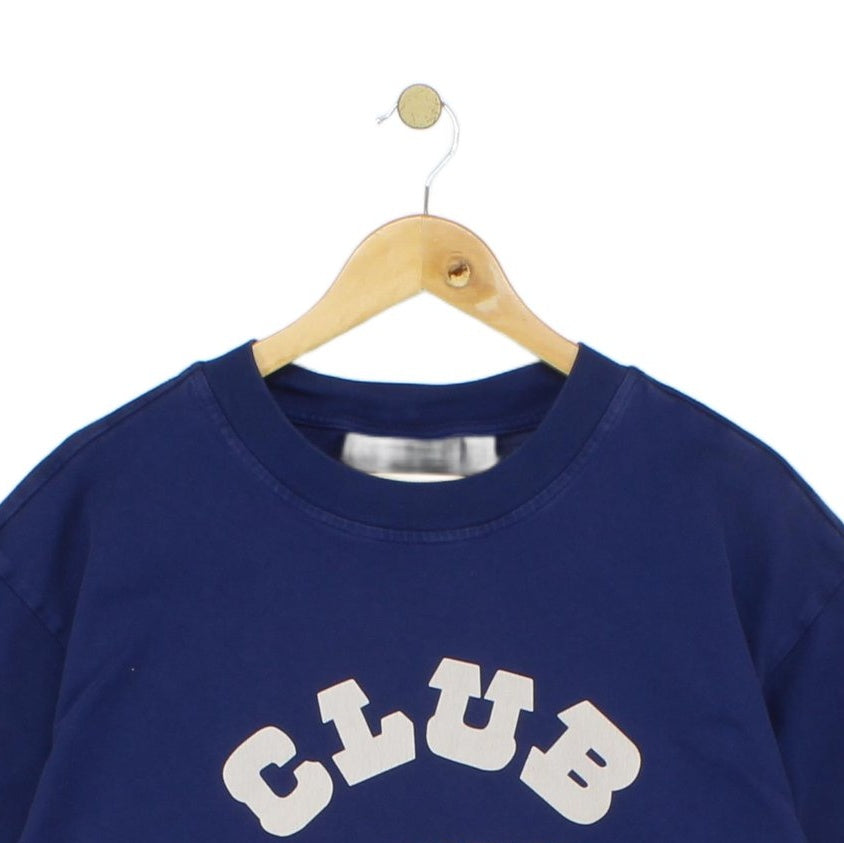 Mens Cropped T-Shirt Club Logo Heavyweight