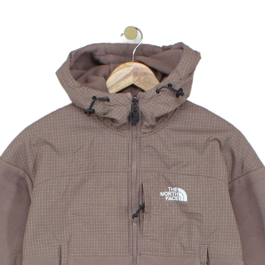 Womens Fleece Jacket Hooded Outdoor Cropped