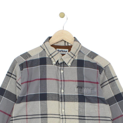 Mens Flannel Plaid Shirt Long Sleeve Tailored