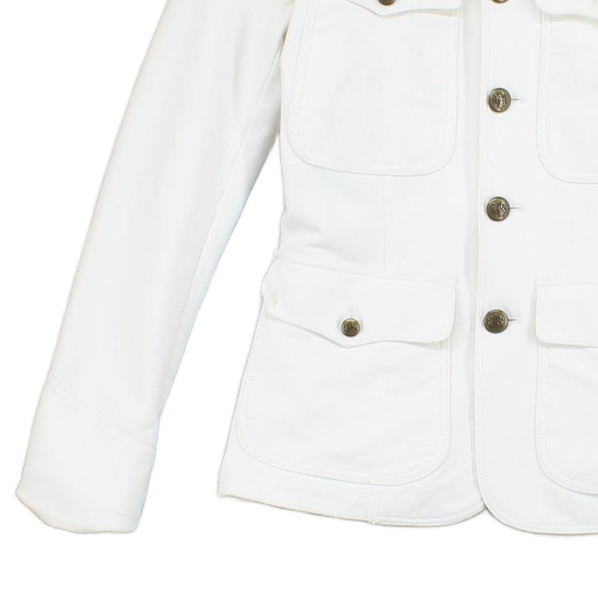 Womens Blazer Jacket Classic Military Stretch