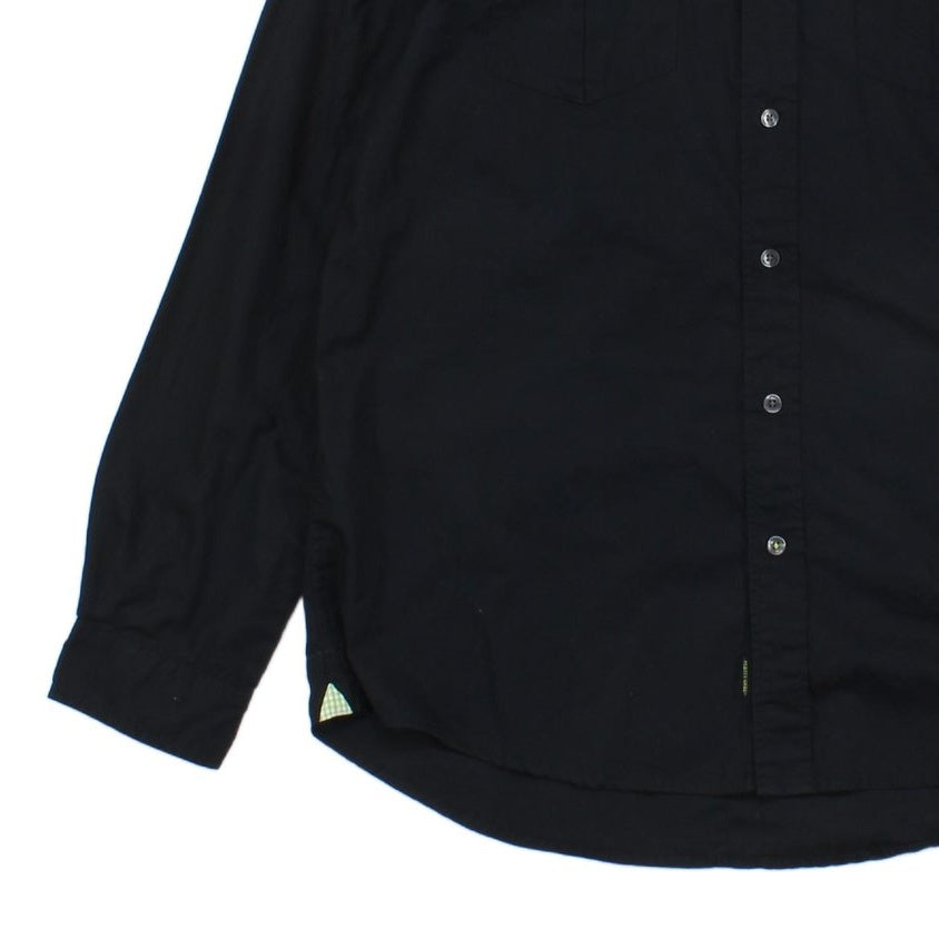 Mens Shirt Long Sleeve Button Up Lapel