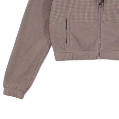 Womens Fleece Jacket Hooded Outdoor Cropped