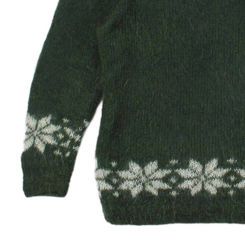 Womens Fair Isle Jumper Pattern Long Sleeve Crew Neck
