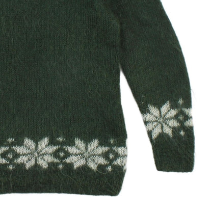 Womens Fair Isle Jumper Pattern Long Sleeve Crew Neck