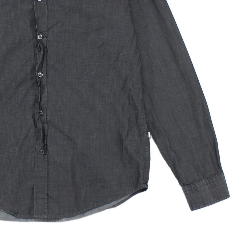Mens Shirt Slim Fit Long Sleeve