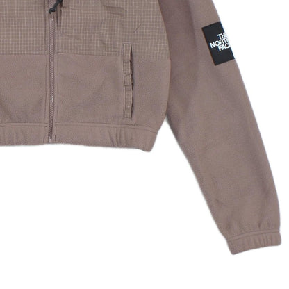 Womens Fleece Jacket Hooded Outdoor Cropped