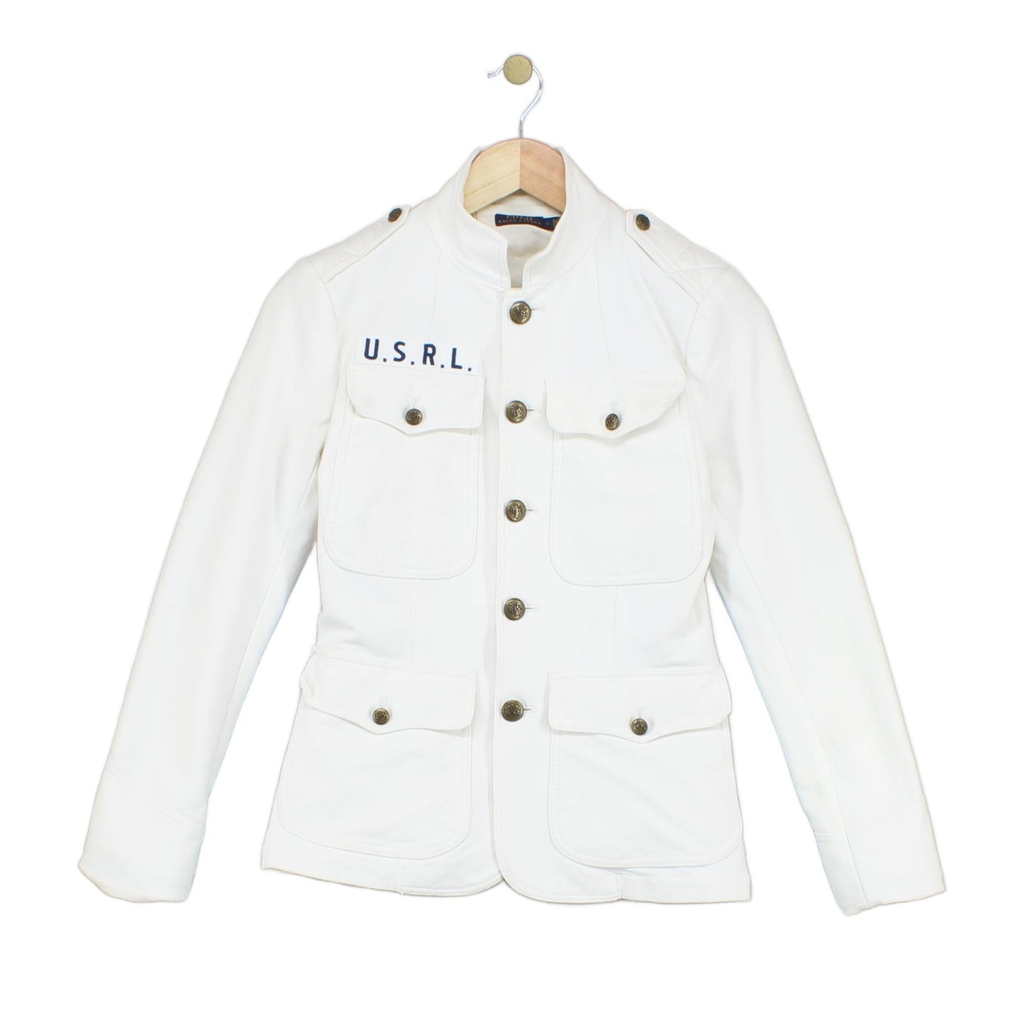Womens Blazer Jacket Classic Military Stretch