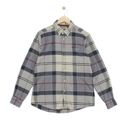 Mens Flannel Plaid Shirt Long Sleeve Tailored