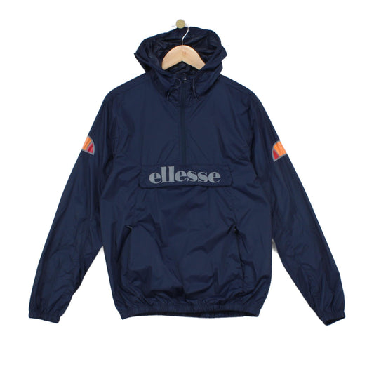 Mens Windbreaker Jacket Hooded 1/4 Zip Lightweight