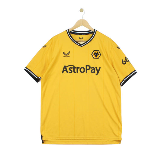 Mens Wolverhampton Wanderers 2023-24 Football Shirt Home Jersey