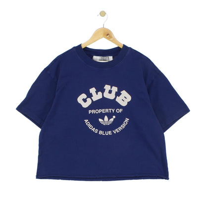 Mens Cropped T-Shirt Club Logo Heavyweight