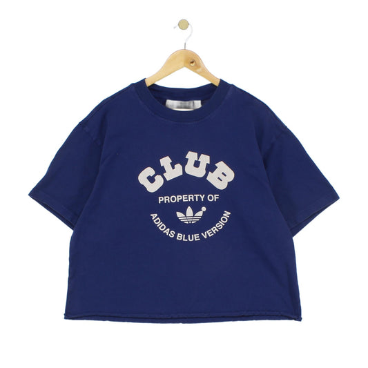 Mens Cropped T-Shirt Club Logo Heavyweight