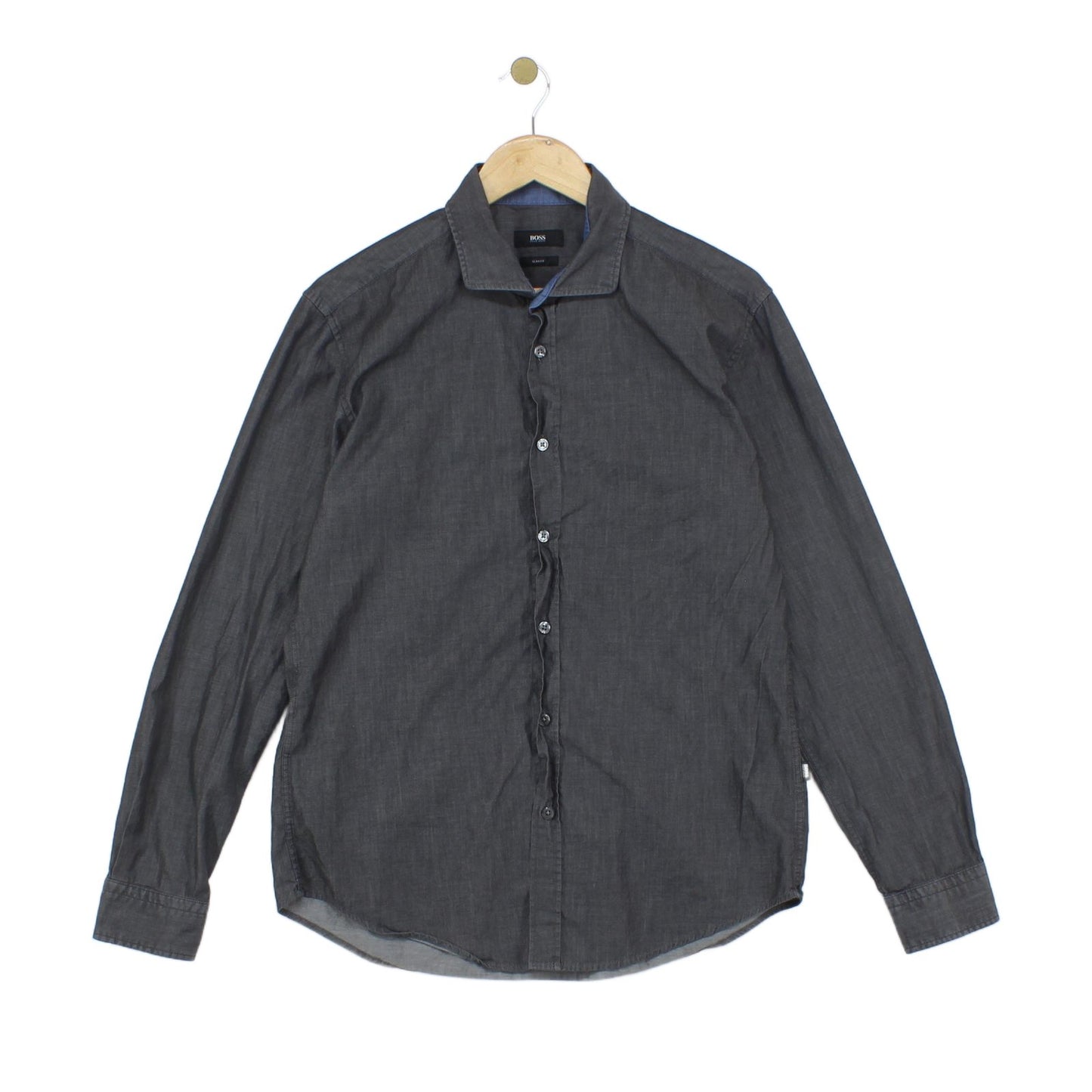 Mens Shirt Slim Fit Long Sleeve