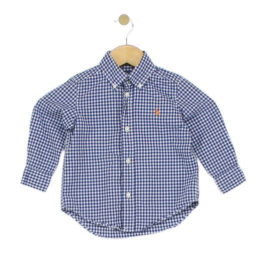 Boys Check Shirt Gingham Classic