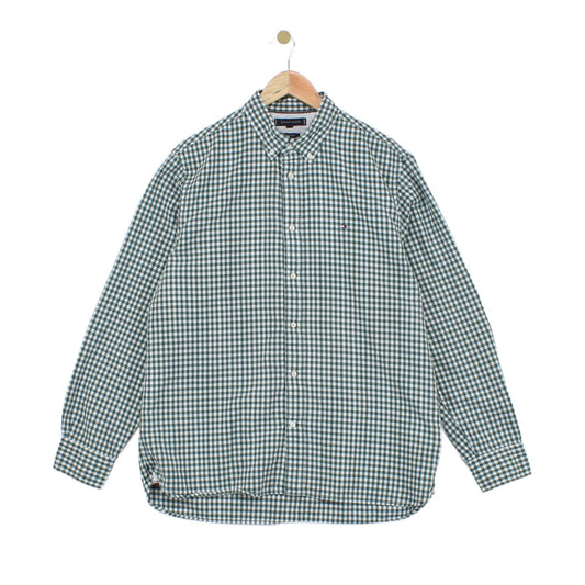 Mens Plaid Shirt Button Up Long Sleeve