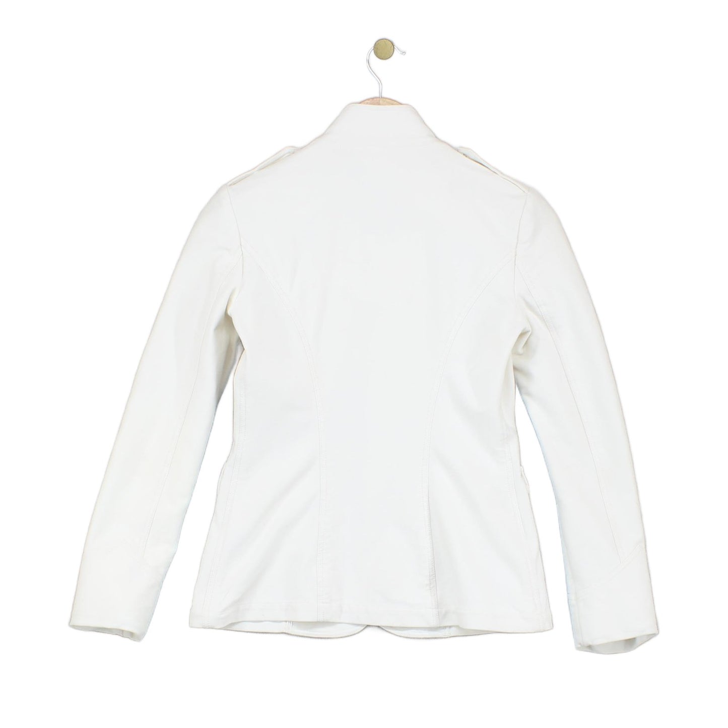 Womens Blazer Jacket Classic Military Stretch