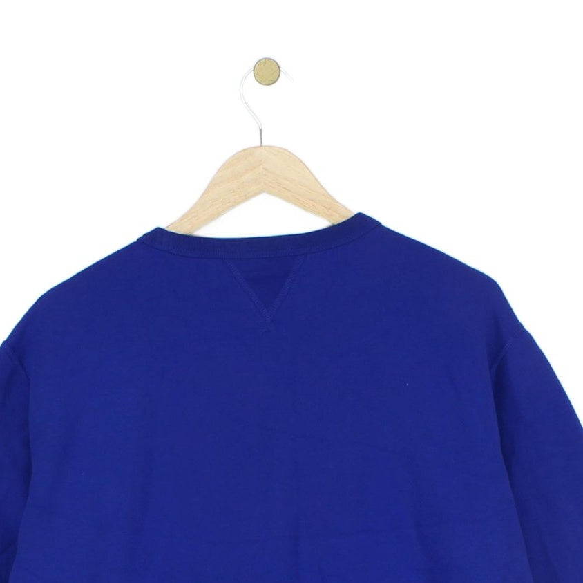 Mens Spell Out Sweatshirt Logo Crew Neck