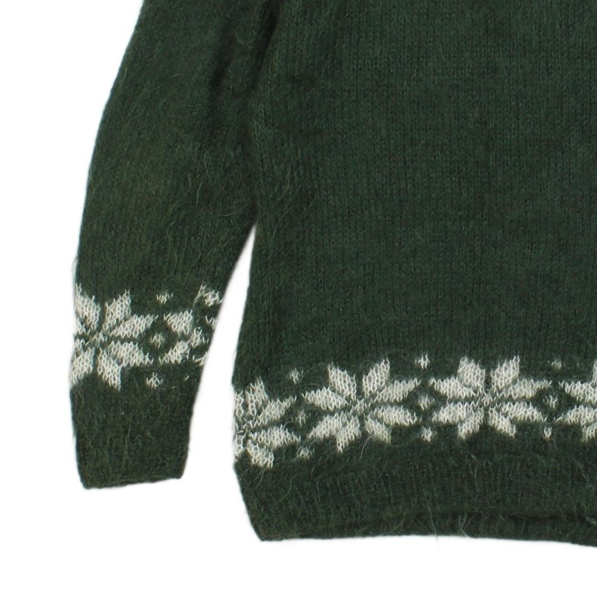 Womens Fair Isle Jumper Pattern Long Sleeve Crew Neck