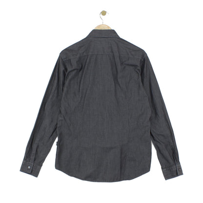 Mens Shirt Slim Fit Long Sleeve