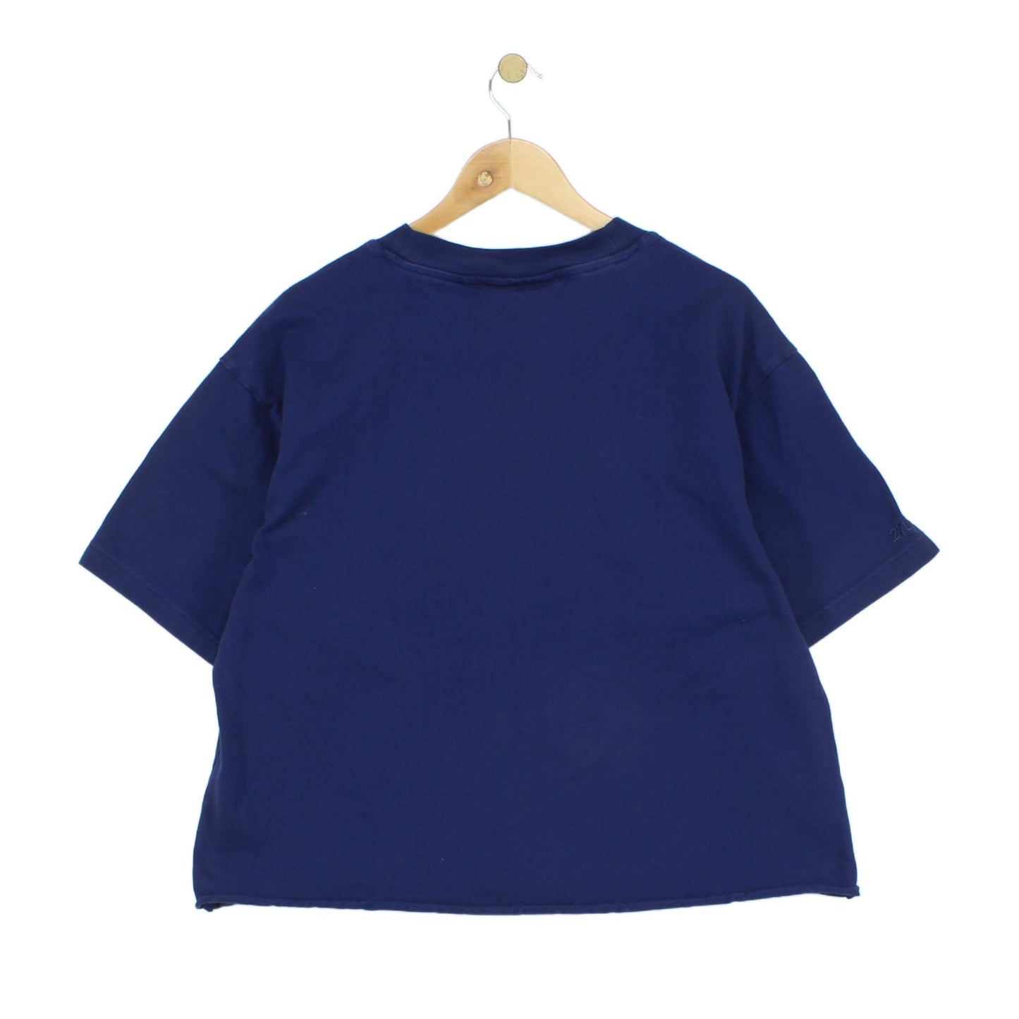 Mens Cropped T-Shirt Club Logo Heavyweight