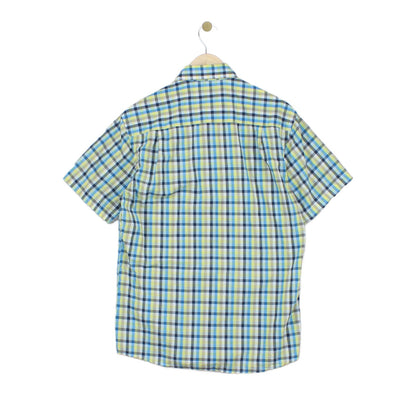Mens Plaid Shirt Casual Short Sleeve Designer