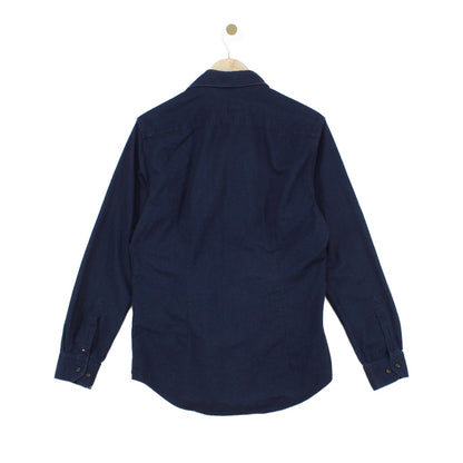 Mens Shirt Slim Fit Button Up Brushed Cotton