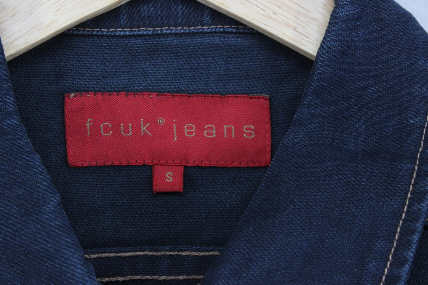 Womens Vintage Fcuk Jeans Denim Jacket