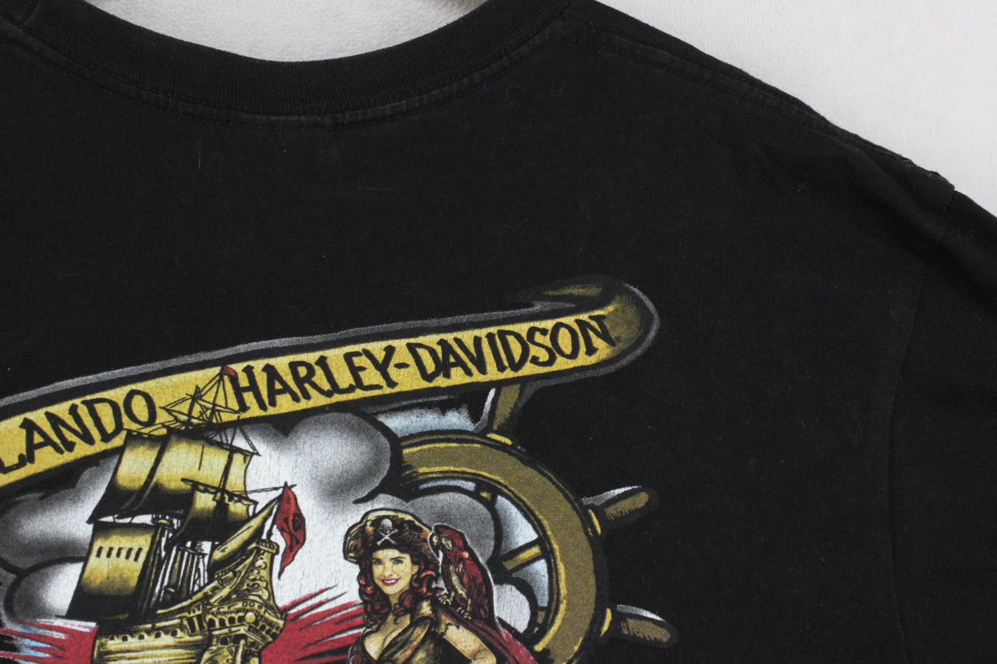 Mens T-Shirt  Biker Graphic Skull
