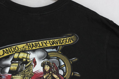 Mens T-Shirt  Biker Graphic Skull