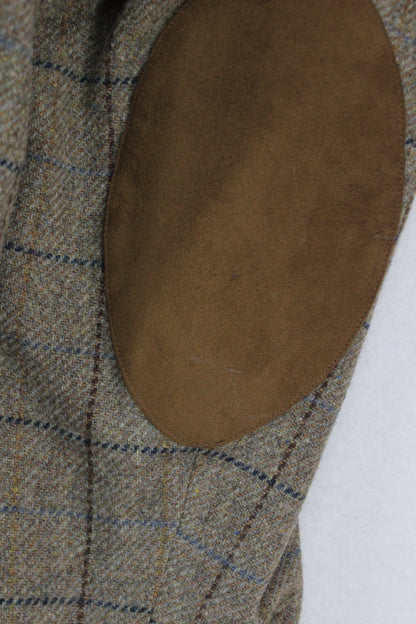 Mens Tweed Blazer Check Wool