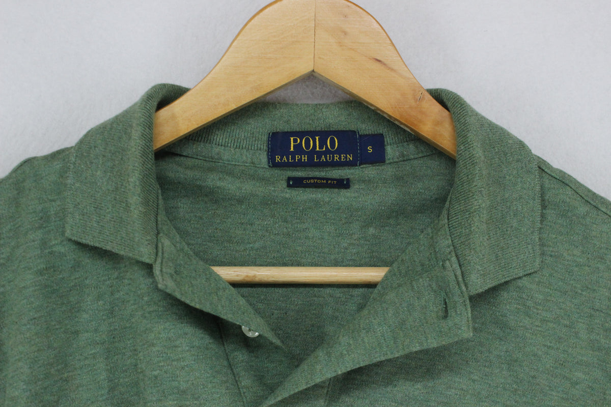 Mens Polo Shirt Custom Fit Long Sleeve Collar