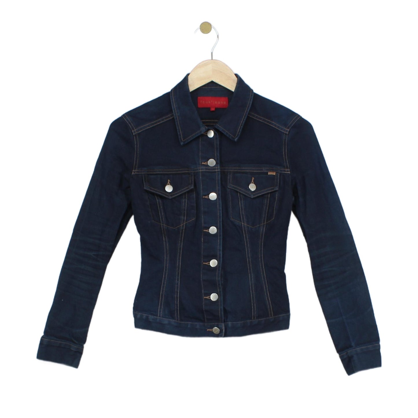 Womens Vintage Fcuk Jeans Denim Jacket