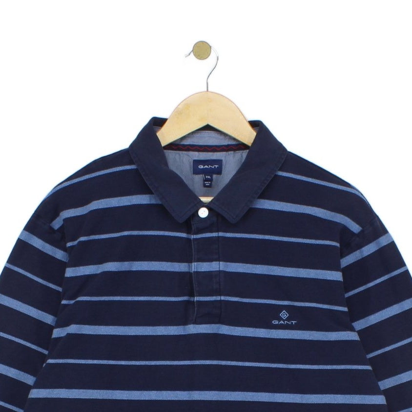 Mens Striped Polo Shirt Long Sleeve