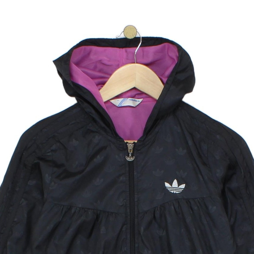 Womens Track Jacket Hooded Full Zip