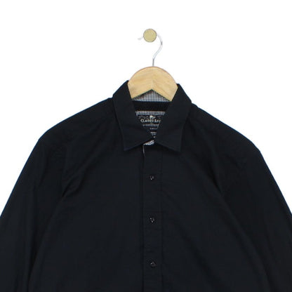 Mens Shirt Slim Fit Long Sleeve