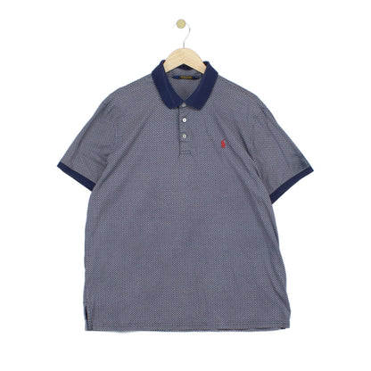 Mens Patterned Polo Shirt Short Sleeve