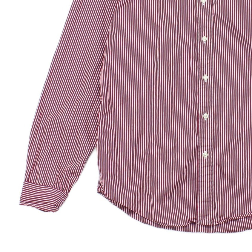 Mens Striped Shirt Slim Fit Button Down