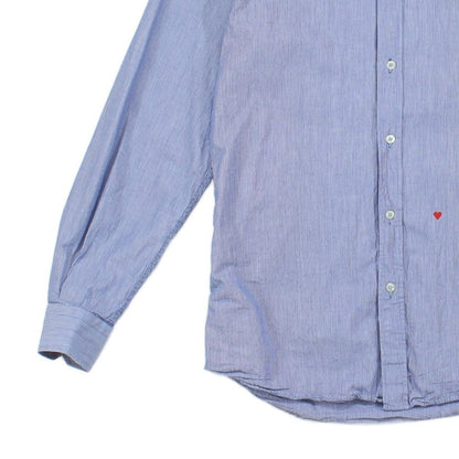 Mens Striped Shirt Long Sleeve Cotton