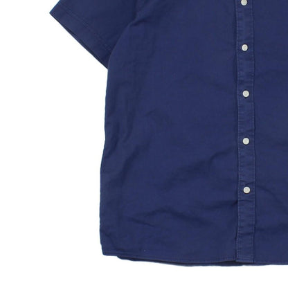 Mens Shirt Short Sleeve Button Up Logo