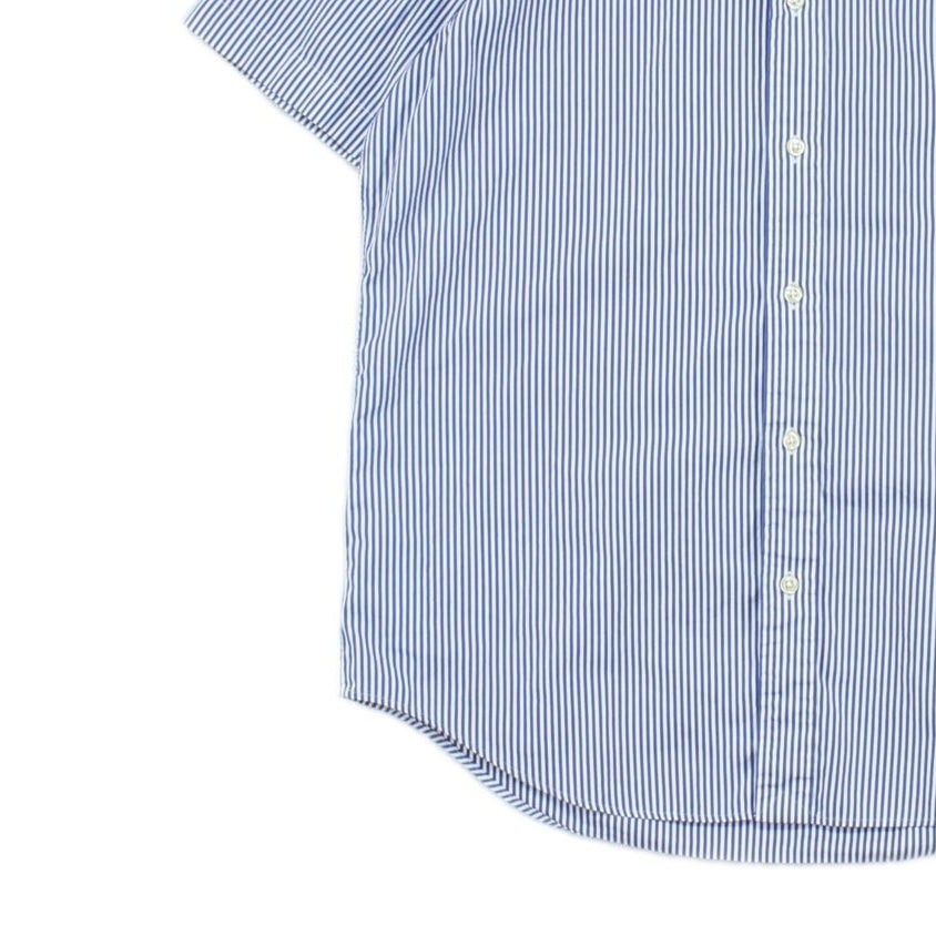 Mens Striped Shirt Short Sleeve Button Up Classic Fit