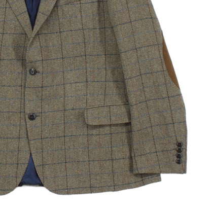 Mens Tweed Blazer Check Wool