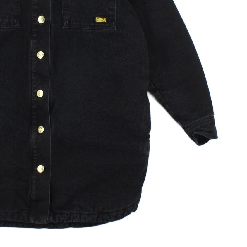 Womens Sherpa Denim Jacket Outerwear Long