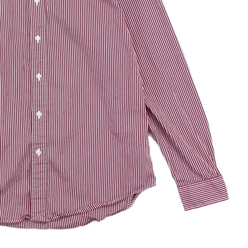 Mens Striped Shirt Slim Fit Button Down