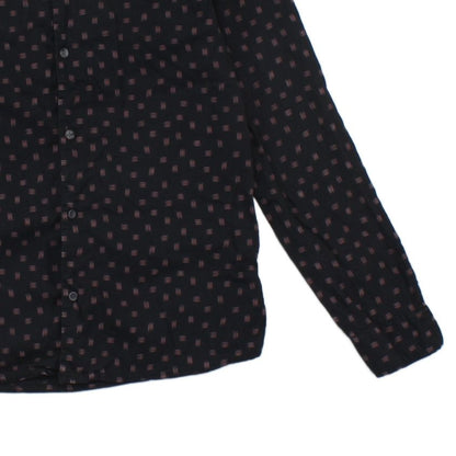 Mens Patterned Shirt Button Up Long Sleeve
