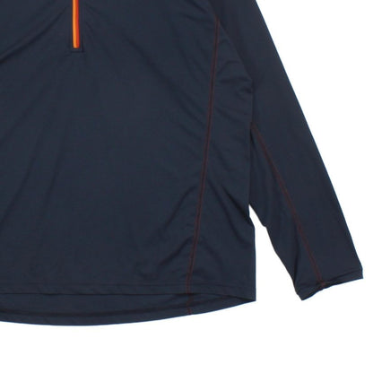 Mens 1/4 Zip T Shirt Outdoor Lightweight Base Layer