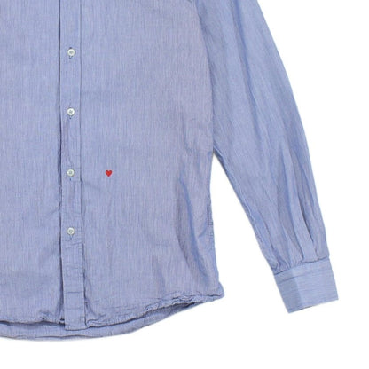 Mens Striped Shirt Long Sleeve Cotton