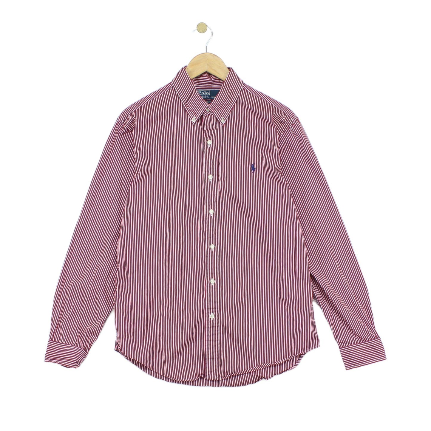 Mens Striped Shirt Slim Fit Button Down